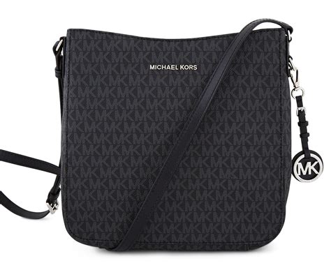 michael kors jet set messenger bag black